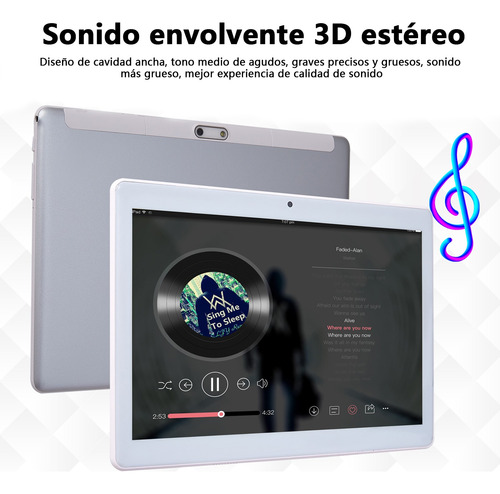 Tableta Mtk6797 Chip 10.1 S10 Rom128gb Y Ram6gb Negro