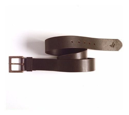 Cinturon Hombre Brooksfield Cuero Natural Metal Moda Cc1006