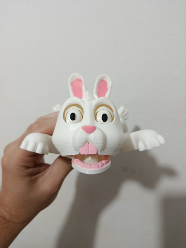 Oso Panda Posavasos 3d Articulado - 100% Calidad Conejo Rosa