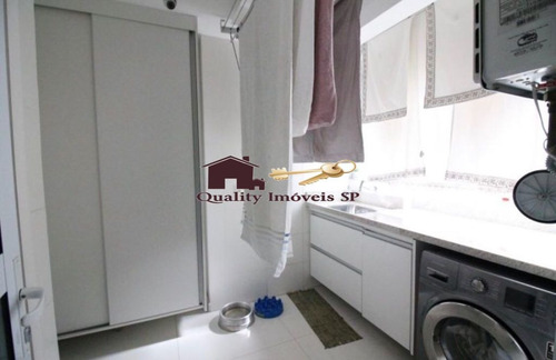 Imagem 5 de 15 de Belo Apartamento De 125m Na Vila Gumercindo. São 3 Suites, 5 Banheiros, Varanda Gourmet Com Churrasq - Qy4102