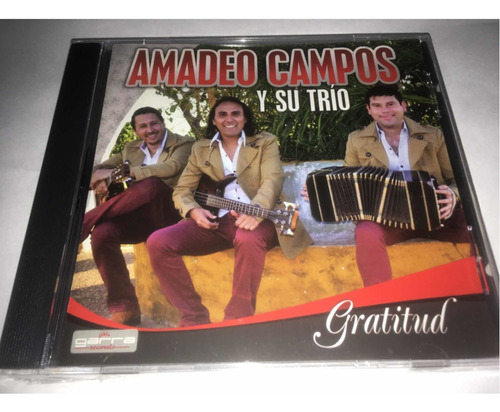 Amadeo Campos Y Su Trío Gratitud Cd Nuevo Original Cerrad