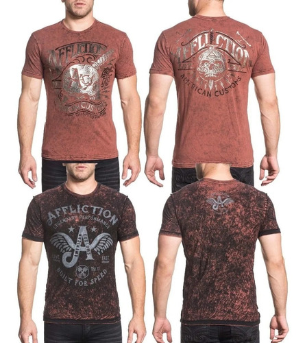 Remera Affliction Reversible Built For Speed