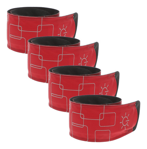 4 Tobilleras Led Para Caballos, Ajustables, De Alto Brillo