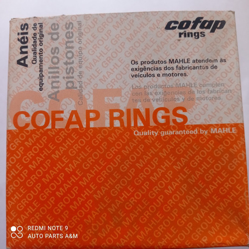 Anillos De Spark Std/0.25/0.50/0.75 Marca Cofap 