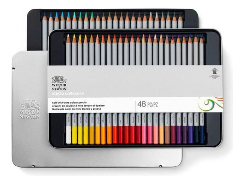 Lapices Acuarelables Winsor & Newton Lata X 48 Colores