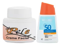 Comprar Creme Facial Clareador 25g + Protetor Solar 100 Ml Nova Pele