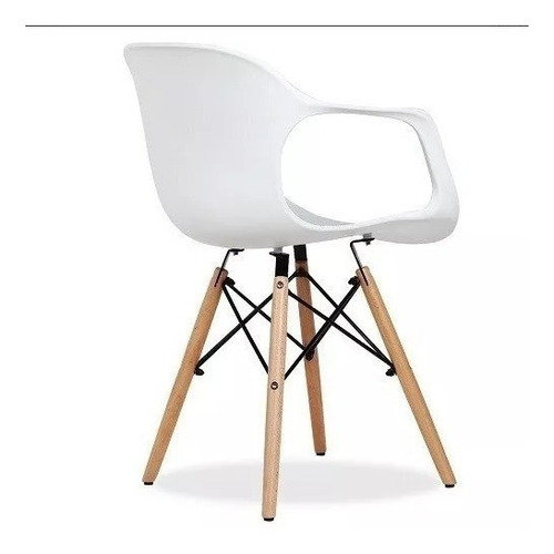Sillón De Comedor Moderno Silla Eames Jim Apoyabrazos Pack 2