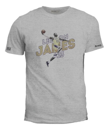Camiseta Lebron James 23 Lakers Basket Basketball Hombre Igk