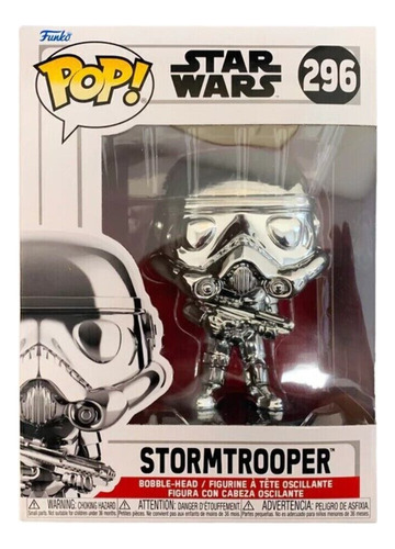 Funko Pop Wars Stormtrooper 296 (plateado) 