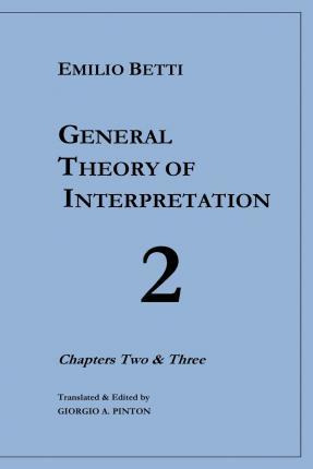 Libro General Theory Of Interpretation : Chapters 2 And 3...