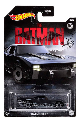 Batimovil The Batman Dc - Hot Wheels 3/5 Mattel 1/64