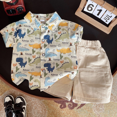 Conjunto Casual De Verano Para Bebés Camiseta Y Pantalones