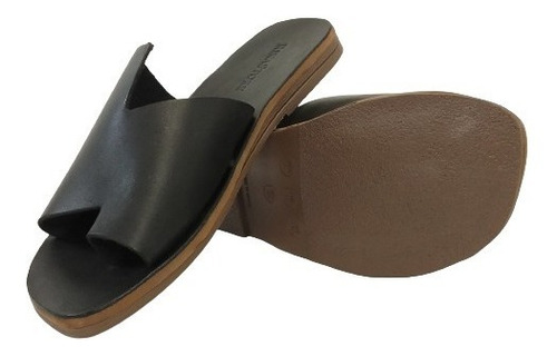 Imagem 2 de 3 de Chinelo Feminino Rikastore Em Couro