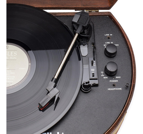 Tocadiscos De Maleta Vintage Clearclick Con Bluetooth Y Usb