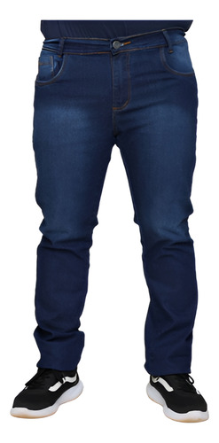 Calça Jeans Slim Stretch Lycra Masculina Plus Size Verão 22