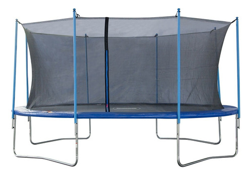 Cama elástica Northwest Camas Elásticas 16 FT con diámetro de 4.88 m, color del cobertor de resortes azul y lona negra