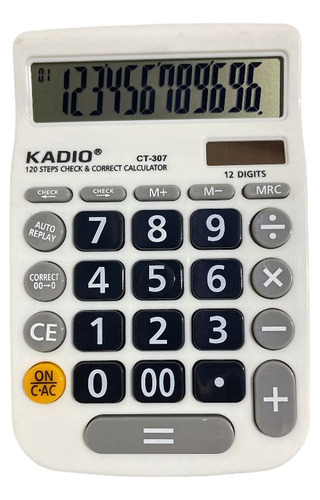 Calculadora Kadio Ct 307,  12 Digitos ,escritorio, Oficina.