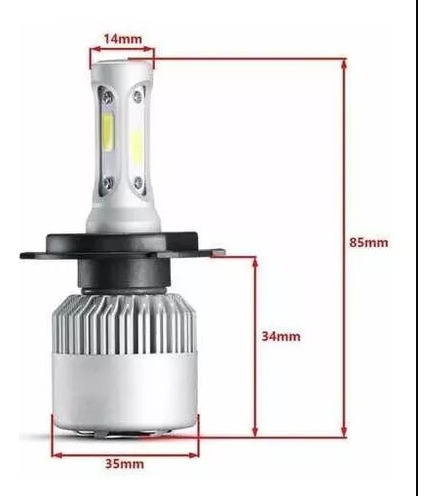 Kit Led S6 Hd H16 Gen 32000lm Chip Cob 12v Neumovil