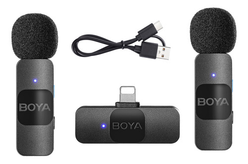 Sistema De Micrófono Inalámbrico Boya By-v2 De 2,4 G Con Un