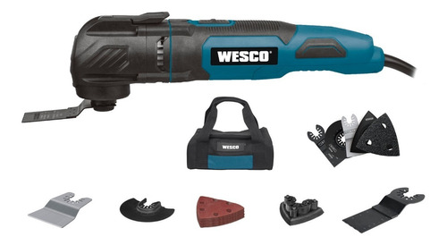 Multiherramienta Oscilante 300w Marca Wesco Modelo Ws5123ku