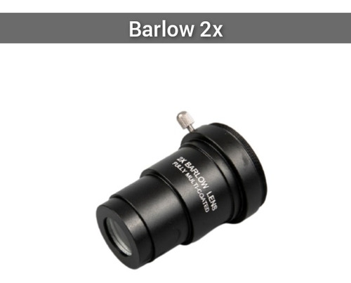 Barlow 2x 1.25 Single Lens Telescopio Astronomía 
