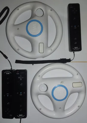 comprar Pack Wiimote (x3) + Wii Wheel (x2)