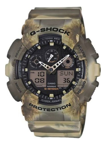 Reloj G-shock Casio Origin Ga-100cf-1a Resina Hombre Negro