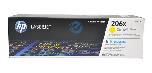 Toner Amarillo Hp 206x W2112x Alta Capacidad Original