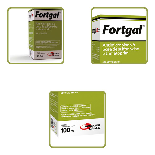 Kit 2 Unidades - Fortgal Sol Inj 100 Ml