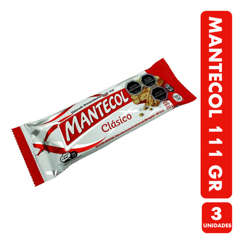 Barra Mantecol Clásico De 111g - Sin Tacc(pack Con 3u)