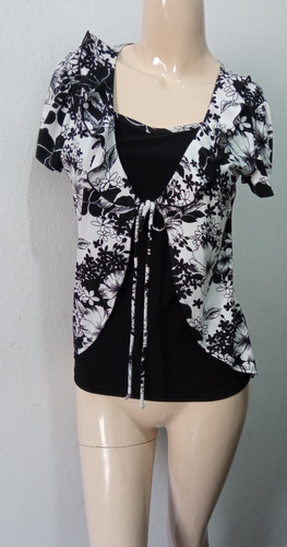 Blusa Con Sobre Blusa Talle M/g