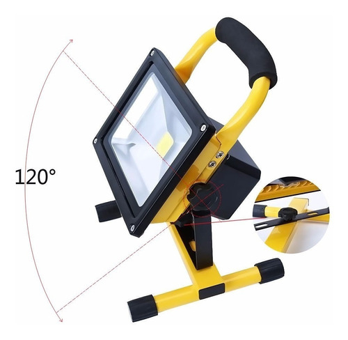 Foco Led 20w Portatil Recargable Para Camping