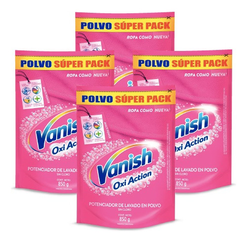 Vanish Quitamanchas Ropa Color Polvo 4 X 850 Gr