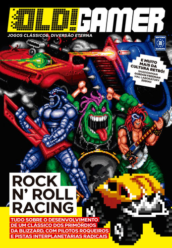 Bookzine OLD!Gamer - Volume 10: Rock N' Roll Racing, de a Europa. Editora Europa Ltda., capa mole em português, 2022