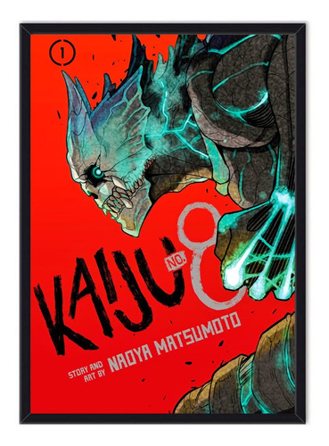 Cuadro Enmarcado - Póster Manga Kaiju No.8 Vol1