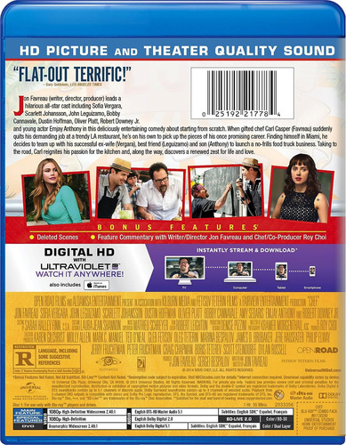 Chef A Domicilio Bluray + Dvd