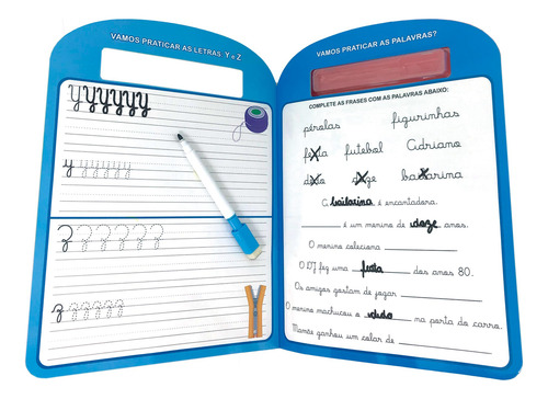 Escreva E Apague Ii: Letra Cursiva Treine, Apague E Aprenda Com Atividades Reutilizáveis Para Uma Alfabetização Divertida E Confiável!