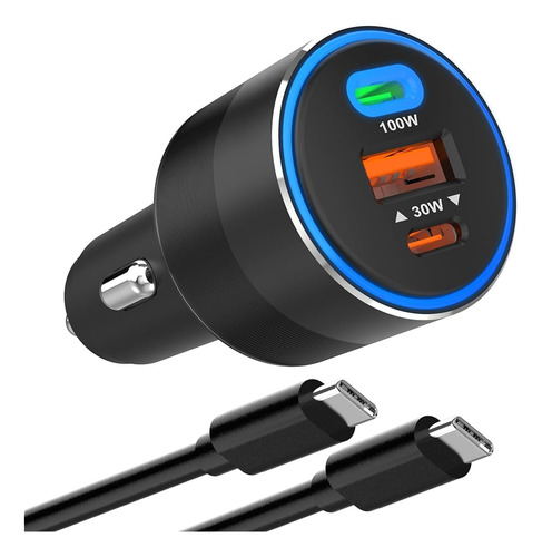 Cargador De Coche Tekturn De 130 W Con Cable E-mark De 100 W