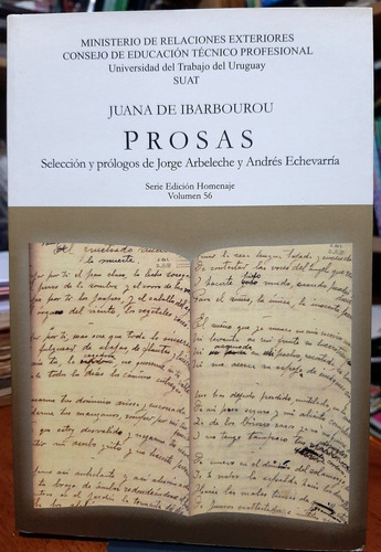 Prosas, Juana De Ibrbouru. (ltc)