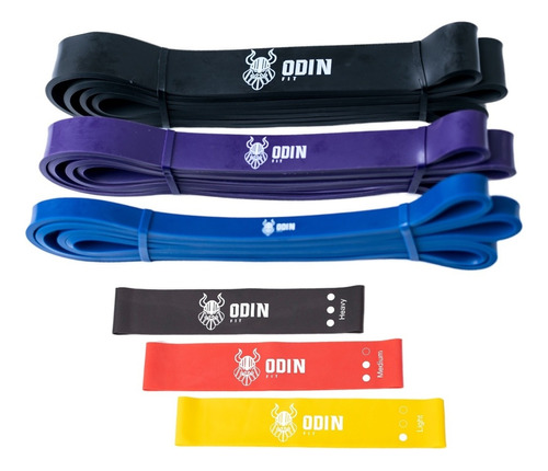 Kit Elástico Treino Super Band E Mini Band Extensor Odin Fit