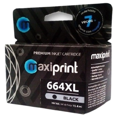 Cartucho Maxiprint Mxp-664 Compatible Hp 664xl Negro F6v31al