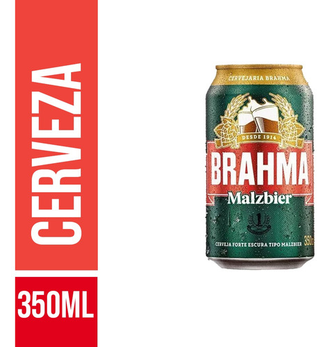 Cerveza Malzbier Brahma Lata 350ml - Importado Do Brasil