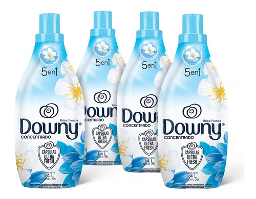 Suavizante Downy Concentrado Brisa Fresca 4 Unidades De1.4lt