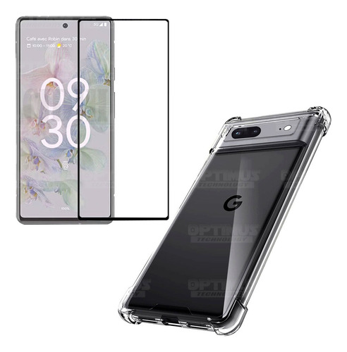 Cristal Protector + Estuche Suave Para Cel Google Pixel 7