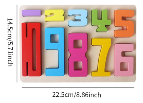 Wa Juego De Rompecabezas De Números De Madera, Juegos