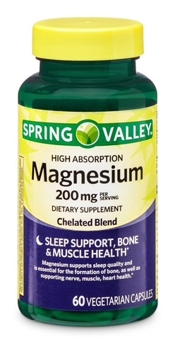 Magnesio Spring Valley 200mg 