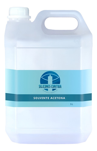 Solvente Acetona 5 Litros (aproximadamente 65% Pura)