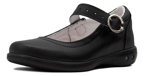 Zapato Escolar Para Niña 100% Piel Con Suela Antiderrapante 