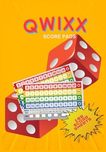 Libro: Qwixx Score Sheets:198 Qwixx Dice Game Colored Score