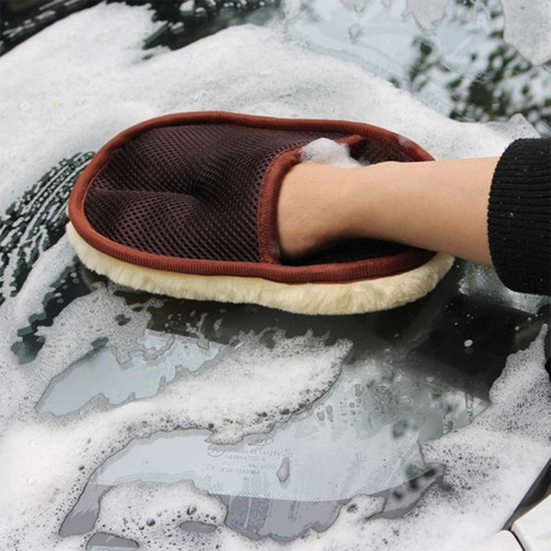 Cepillos De Limpieza A Car Care, Guantes De Pulido, De Lana,